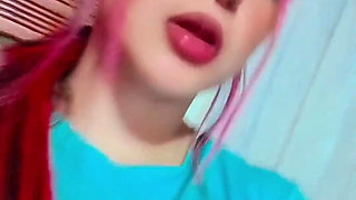 Cute Girl Changes Her Panties in Front of the Mirror