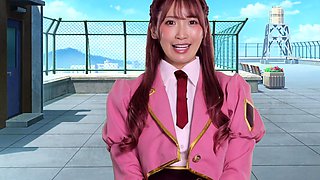 Japanese Teen In Uniform Banged Sideways