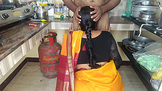 Housewife kitchen sex