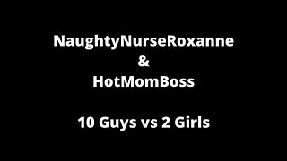 NaughtyNurseRoxanne Gets Double Team Gangbang Creampie By 10 Guys