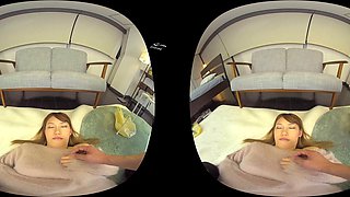 Japanese POV Ignites Wild Brunette Passion in Virtual Reality