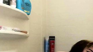 Redhead teen solo anal masturbation with sex toy