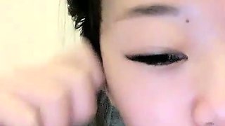 Amateur asian teen licks ass and sucks cock