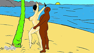 My Wife Fucking Hard on Beach Holiday BBC Very Nice Sunny Day Big Ass Boobs Beautyfull Wife