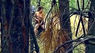 Mischievous School Bae From Germany Throating in Woods