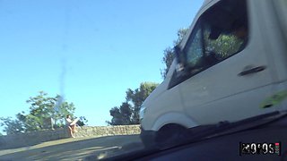 Alluring heartbreaker Sasha Coxx arousing POV video