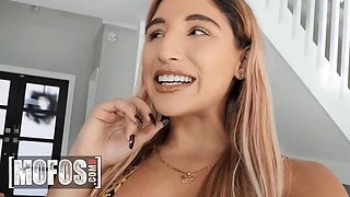 Mofos - Abella Danger flashes her deepthroat abilities before grinding on jmac in Reverse Cowgirl