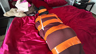 Tape Bondage, Pantyhose Layering, Whipping - Part 1