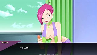 Fairy Fixer JuiceShooters - Winx Part 33 fuck Stella in the shower and handjob Tecna by LoveSkySan69