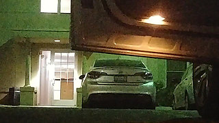 Thick BBW Wife in Lingerie in Public Hotel Parking Lot! Badblondiemonroe