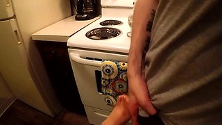 Daisy Dabs - Footjob in the Kitchen