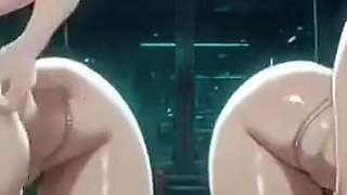 248. Funny Boobs Video with Two Redhead, Ai Animation
