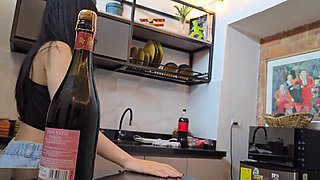 Fuck the rookie Sex in the kitchen at work break