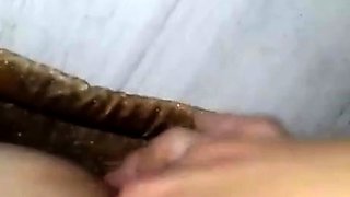 Hairy Polish Amateur Squirts Hard During Masturbation
