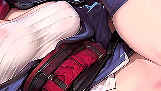 Ninja Psylocke Anal Creampie - Horny Purple-haired Girl Gets Anal Sex and Creampied by a Stranger - 4K 90fps 3D Model