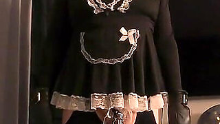 Femdom Dildo Gag Sissy Slave Maid Tease & Denial