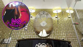 Hot and Sexy Meaty Pussy Redhead Girl Does a Show to Camera by Flashing Pussy Under Her Ripped Skirt No Panties
