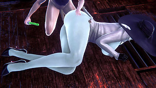 Alcina Dimitrescu Takes Anal Beads Dildo up Her Ass - Resident Evil Village Porn Parody