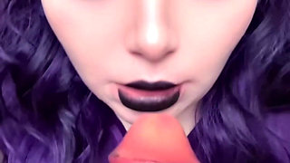 Caught the Fat Goth Nurse Masturbating