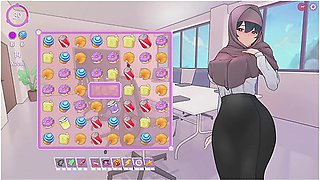 Tsundere Milfin [hentai Game] Stuck In The Elevator With Car Toon