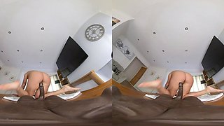 Brunette Massage Seduces with Wild Interracial VR Passion