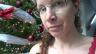 Licking Under the Christmas Tree