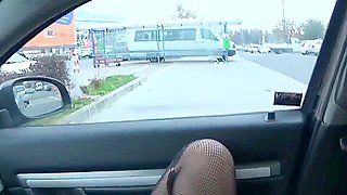 Squirting In A Uber Car- Public Masturbation Squirt