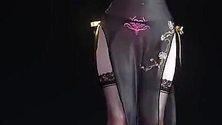 Miku-stellar-marionette Erotic Tattoos; Black Stockings; Cheongsam