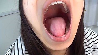Japan Fetish Fusion MOUTH - Tongue Selfie Adventure; Mei