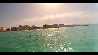 Bulging Bikini Fighting for Its Life While I Get Pounded by the Waves