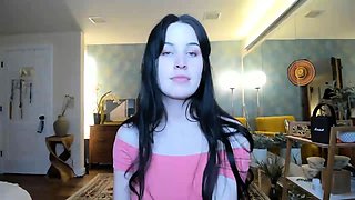 Amateur striptease and Solo masturbation