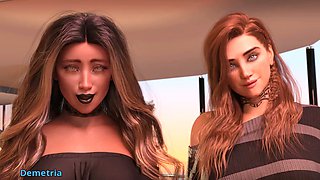 Ebony black, hooter-sling, 3d animated