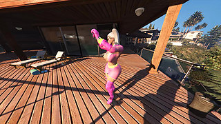 GTA V Franklin Clinton x Premium Pink Boots Lady (3D Animation) (FULL)