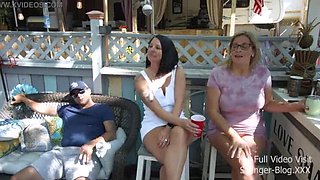 Hot DP Action at the Love Shack - Swinger Party Fuck with Busty MILF