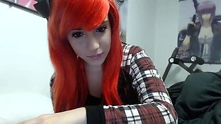 Petite amateur redheaded teen pisses and sucks cock