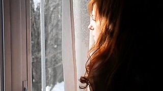 Emo teen on solo webcam masturbation