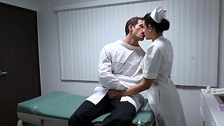 Patient craving for more physical connection with hot nurse