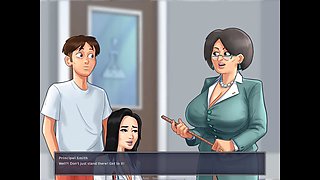 Milf professor strolls around college with a vibrator in her beaver