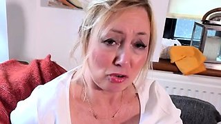 Busty Blond Punished For Her Big Boobs