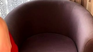 Big Boobed Blonde Masturbates With A Dildo In The Bathroom