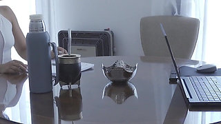 The Boss's Son Fucks Me in the Office