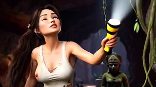 Lara Croft uncovers a mystical Amazon secret - AI Animation