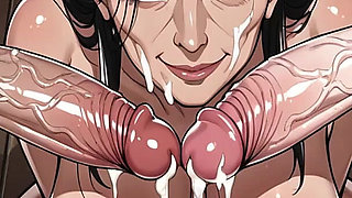 Cartoon Style Blowbang Ai Generated XXX