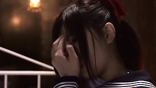 Japanese Teen In Uniform Banged Sideways