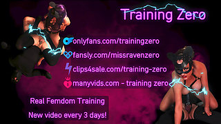 Training Zero Foot Slave Domination - Shavings Treat Bondage, Orgasm & Face Sitting