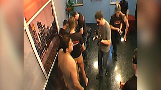 Hot Blonde Gangbanged Hard by Multiple Guys in Raw Ggg Scene