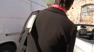 Horny Mature Lady Fucks in Car - Outdoor Anal & Blowjob with Big Tits