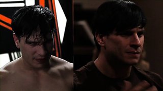 Gorgeous brunette babe fucked hardcore in the bathroom