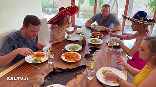 Rebecca Volpetti, Cherry Kiss, Tiffany Leiddi in Lesbian Mexican Orgy