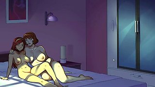 Hentai redhead gives blowjob and having sex